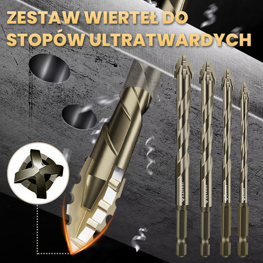 🔥Zestaw wierteł o wysokiej wytrzymałości z 4-rowkowymi ząbkowanymi wiertłami ekscentrycznymi