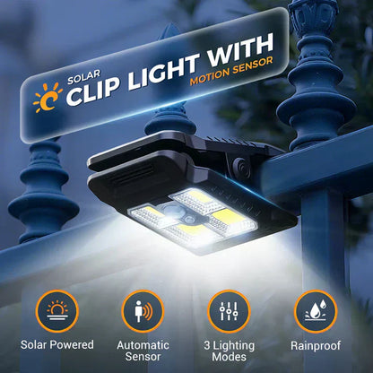 ✨ Koop er nu 2 en krijg er 1 gratis!🌿 Solarclip-lamp met bewegingssensor – Ideaal voor tuin, balkon en terras! 🏡
