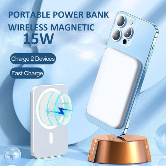 🥳2026 HOT SALE🥳💞50K+ SOLD!💎🔋 60% OFF! 15W Fast Magnetic Power Bank – Wireless charging at full speed! Snaps on & powers up your phone effortlessly. The quick, cable-free solution. ⚡🧲