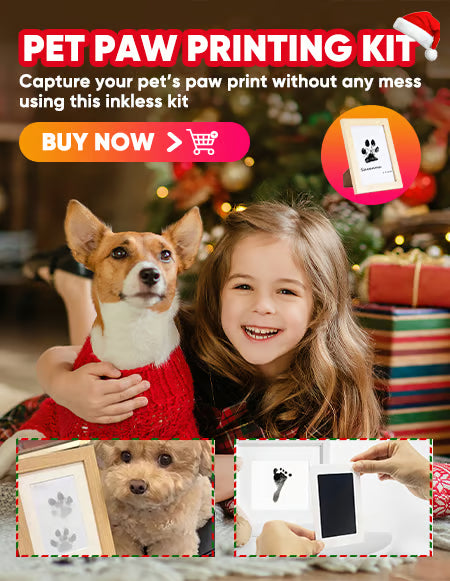 🎁🐶Zestaw do odciskania łapek zwierząt domowych z ramką na kartki🐾🐾