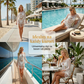 👙 Teraz 50% taniej! 🌊 Szydełkowa narzutka plażowa w stylu boho z chwostami – przewiewna, zwiewna i w stylu boho chic – idealna na basen, plażę czy letnie wakacje – z regulacją dopasowania 🧶