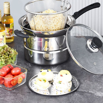 Multifunctionele stalen stalen steelpan