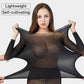 Naadloze elastische thermische binnenkleding