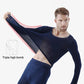 Naadloze elastische thermische binnenkleding