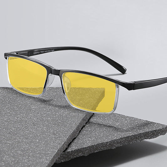 Nachtzicht- en blauwlichtblokkerende bril