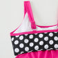 👙 Damski dwuczęściowy kostium kąpielowy – groszki, color‑block – Płatność przy odbiorze ✨