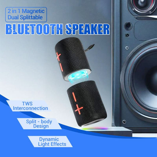 🔥Uitverkoop 50% korting🎶2-in-1 magnetische afneembare Bluetooth-luidspreker