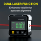 4-side magnetische digitale hoekmeter met laser