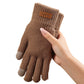 Warme thermische gebreide touchscreen-handschoenen