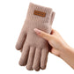 Warme thermische gebreide touchscreen-handschoenen