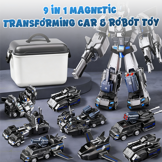 ✨9-in-1 magnetisch transformeerbaar auto- en robotspeelgoed