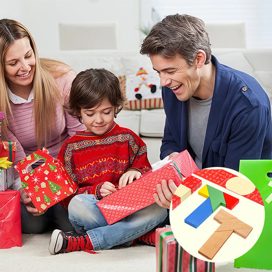 Wooden T-Shaped Educational Puzzle Toy