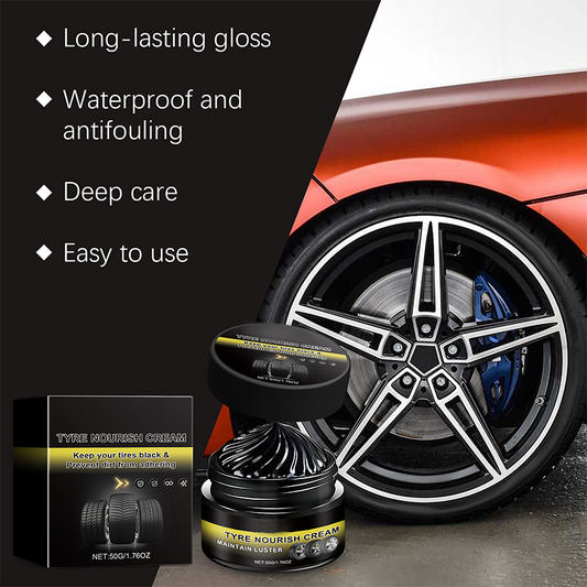 🥳2026 HOT SALE🥳💞50K+ SOLD!💥🚗✨ 50% OFF! Tire Wax – Restores deep black gloss instantly. Blocks UV, repels dirt. Quick & easy application. A showroom shine in minutes. 🚘🕊️