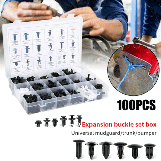 🎁 BUY 3 GET 1 FREE! ⚙️ 100pcs Universal Expansion Screw Clips Set – Multi-Size, Strong Grip & Easy Installation 🛠️🚗