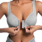 ⏰ Now only 50% off!❤️Adjustable Front Closure Push-Up Bra Wire-Free, Seamless & Side Support for Daily Wear, Spring-Summer Comfort