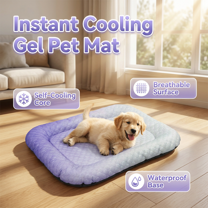 🐶🐱 Mata chłodząca dla kotów i psów — wykonana z materiału „ice silk”