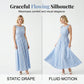 📢📢40% OFF !! ⏰Women's Retro Bubble Sleeve Solid Color Slit Off Shoulder Dress