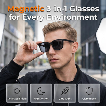 Okulary magnetyczne 3 w 1