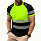 🎁Nowości na 2026 rok – 50% taniej💥Męska koszulka sportowa w stylu color-block, w kolorze fluorescencyjnym – odzież zapewniająca widoczność