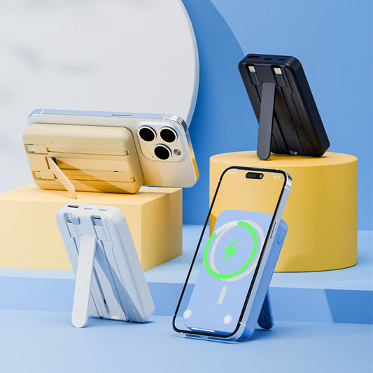 Magnetyczny powerbank z podstawką i szybkim ładowaniem
