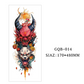 Duże tymczasowe tatuaże na całą rękę