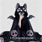 🎁【Summerween】1 szt. Unisex – koc do noszenia w formie peleryny z kapturem i motywem nietoperza