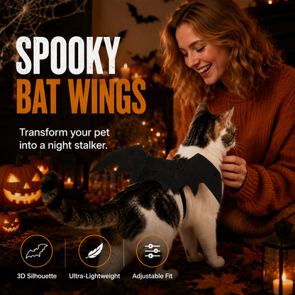 Kostium skrzydeł nietoperza na Halloween dla zwierzęcia