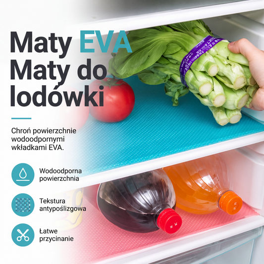 Wodoodporne wykładziny na półki lodówki